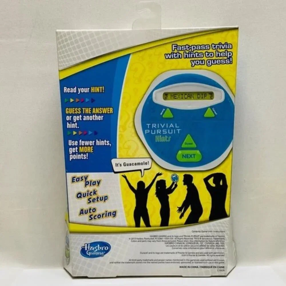 Hasbro Trivial Pursuit Hints‎ Electronic Handheld Travel Game Sealed